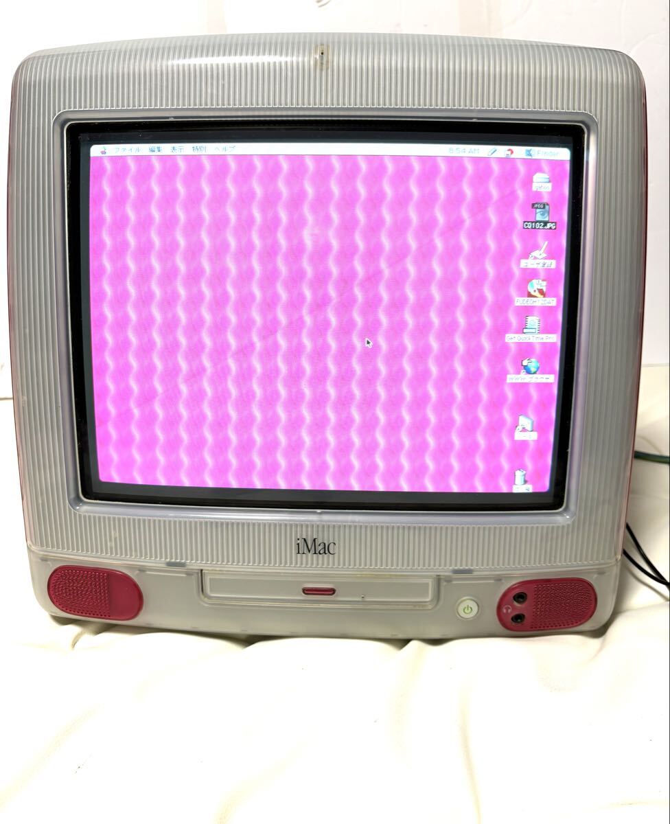 Apple iMac G3 箱付動作品 お値下げ可 動作品 Apple iMac G3 一体型 コンピューター スケルトン レトロ
