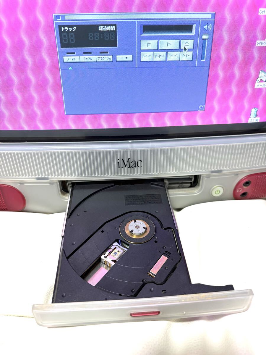 動作品 Apple iMac G3 一体型 コンピューター スケルトン レトロ
