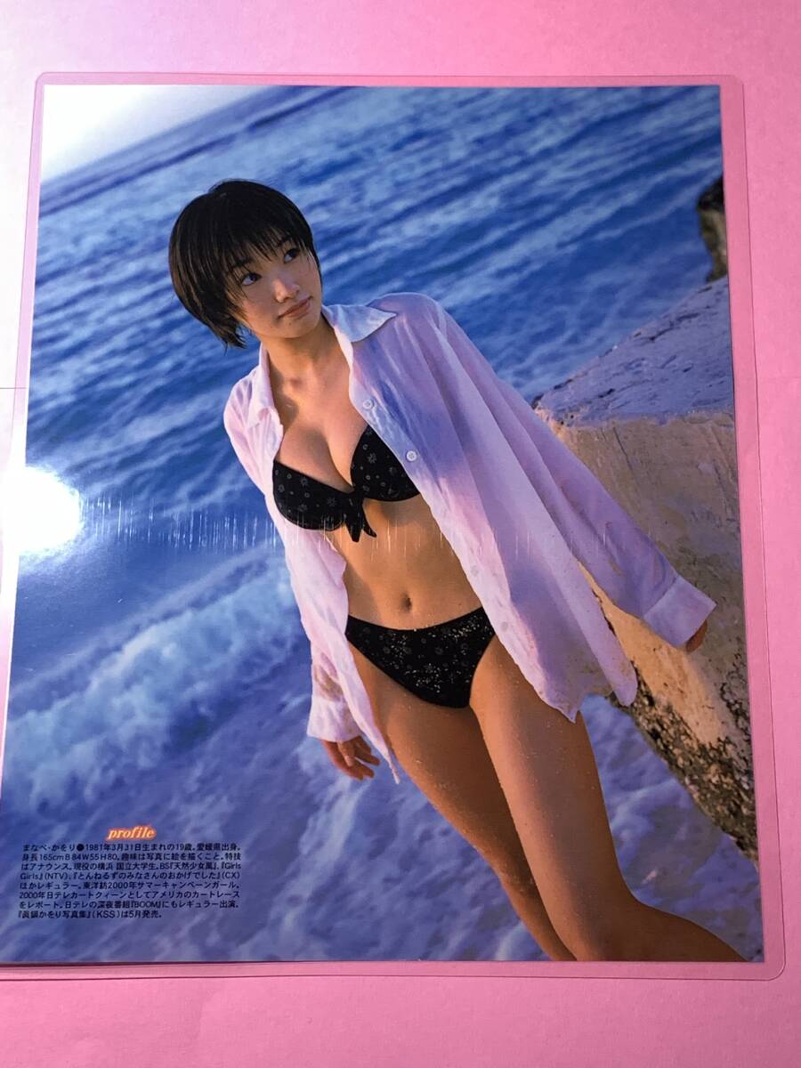 厚手ラミネート加工][ 眞鍋かをり ] 雑誌原本 切り抜き 5P A4変