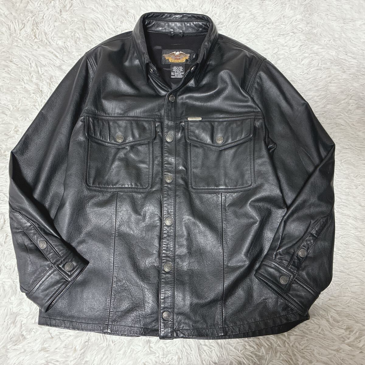 Harley Davidson【漢の憧れ!!!希少XL!!!】ハーレーダビッドソン レザー