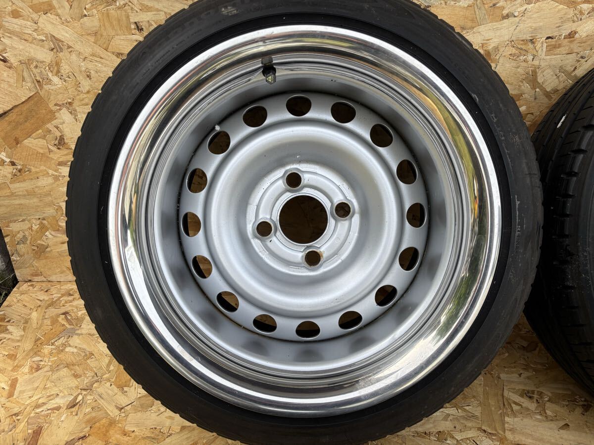 鎌ヶ谷ワイドホイール PCD100 4穴 14インチ 検（鎌ヶ谷ワイドホイール