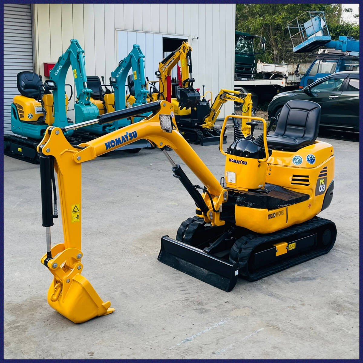 KOMATSU コマツ PC03-2 ミニユンボ 油圧ショベル パワーショベル 464