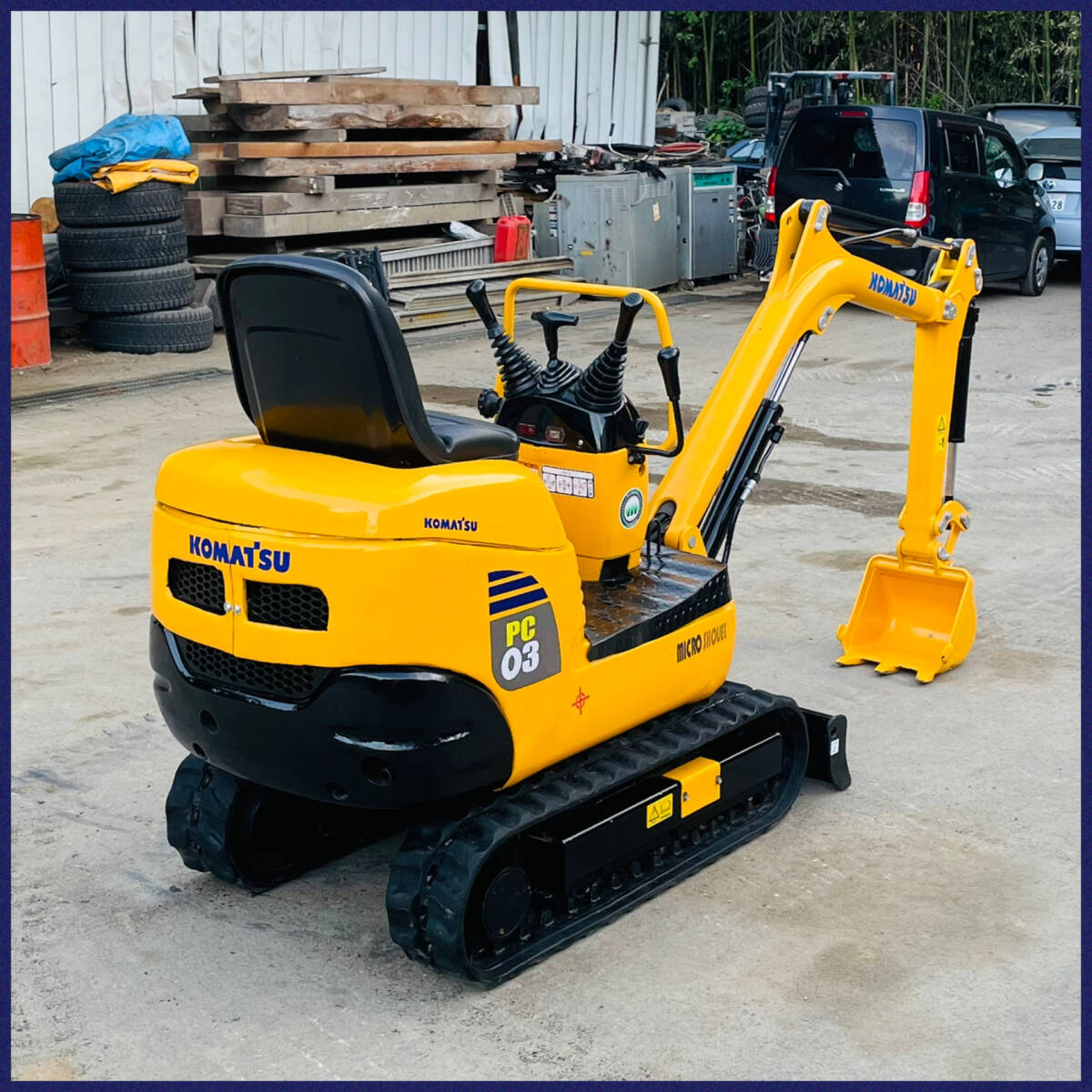 KOMATSU コマツ PC03-2 ミニユンボ 油圧ショベル パワーショベル 464
