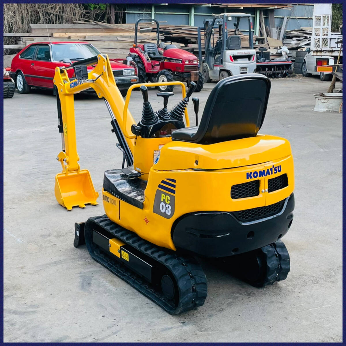 KOMATSU コマツ PC03-2 ミニユンボ 油圧ショベル パワーショベル 464