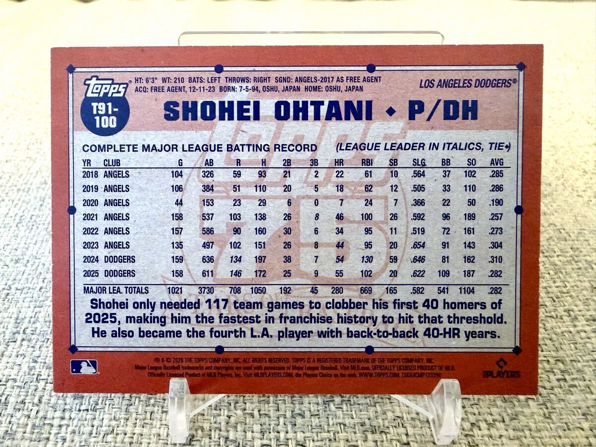 超貴重【10枚限定】大谷翔平 2026 MLB Topps series1 JAPAN Edition