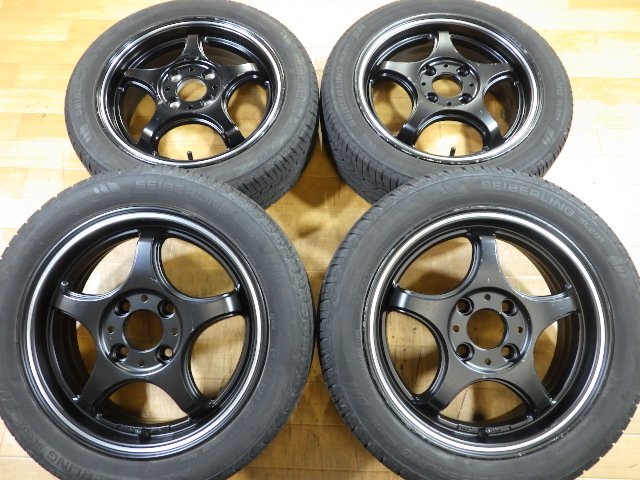5ZIGEN 5次元 FN01R-C STV ホイール タイヤ 4本 14インチ 5J 165/55R14
