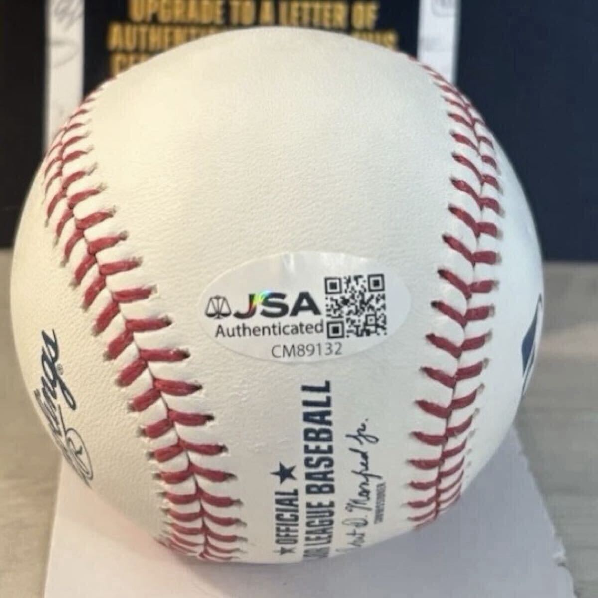 岡本和真 直筆サイン ボール JSA 証明付 ☆ブルージェイズ MLB 公式球