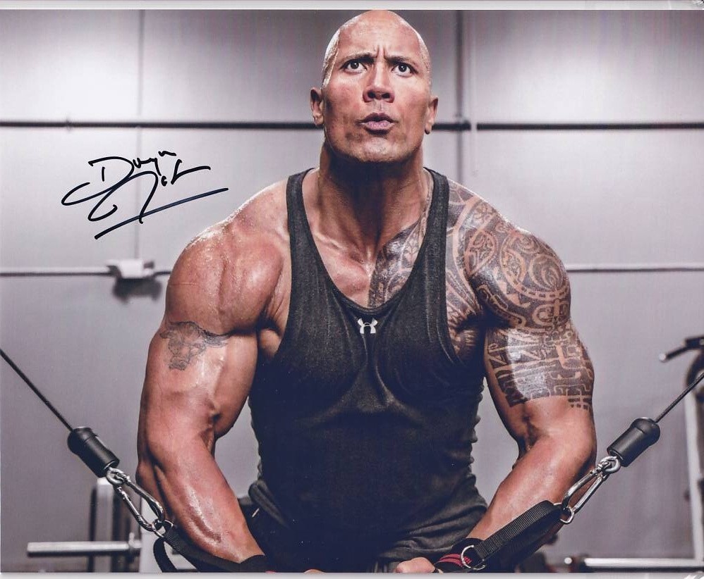Definition…ドウェイン・ジョンソン直筆サイン入り2Lサイズ写真… Dwayne Johnsonドウェイン・ジョンソン☆直筆サイン写真☆証明書COA