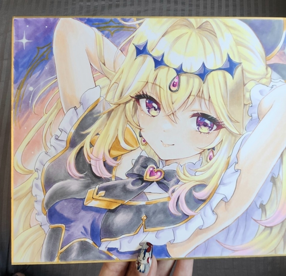 名探偵プリキュア キュアアルカナ・シャドウ 森亜るるか 手描き