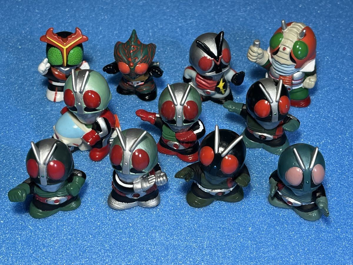 仮面ライダー 指人形 ミニフィギュア 32個セット まとめ売り ソフビ