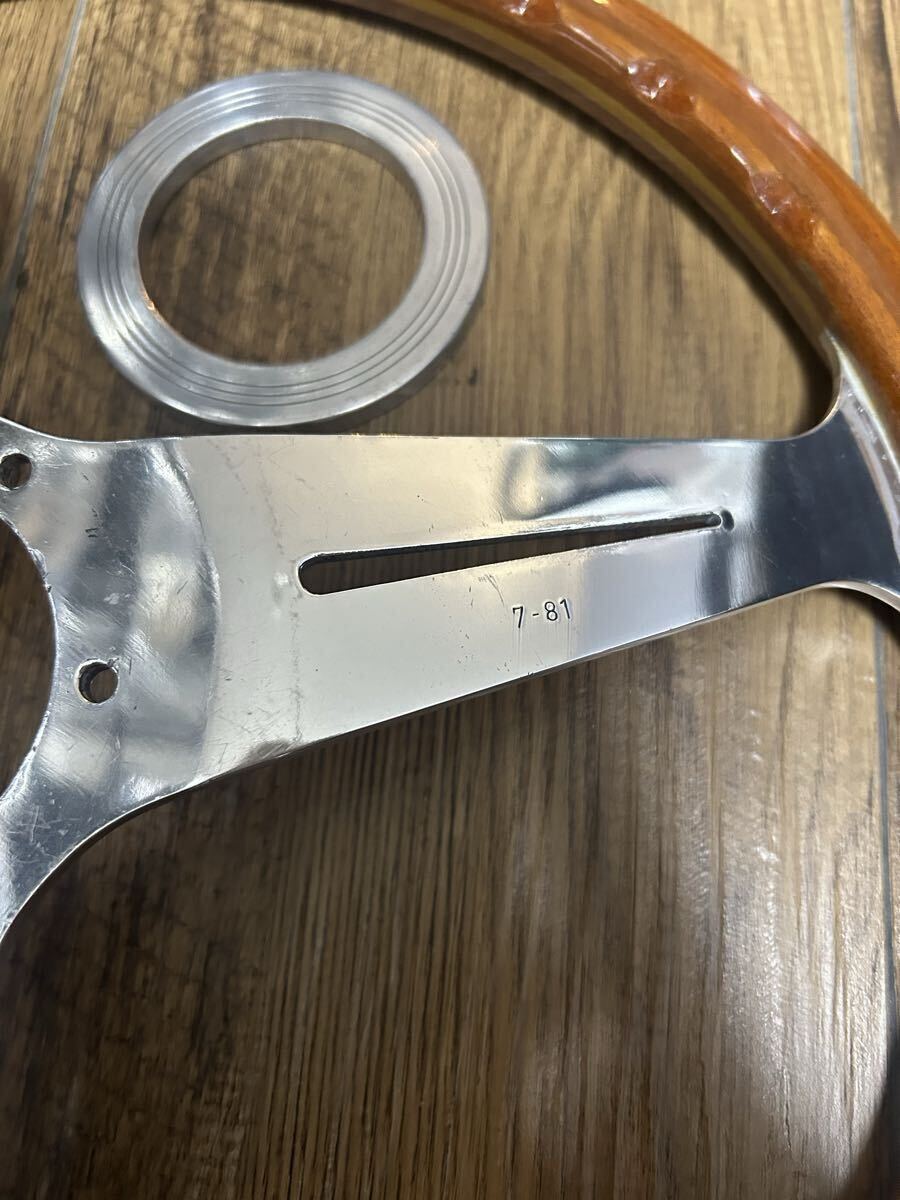 当時物ほぼ未使用】ナルディ 正規品 大径 39パイ クラシック ウッド