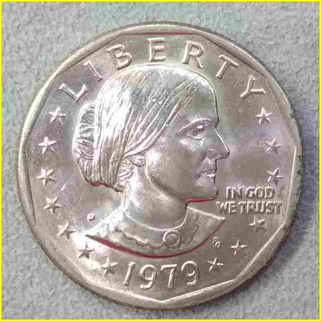 アメリカ 1ドル 硬貨/1979年】 ONE DOLLAR/スーザンBアンソニー/ミント