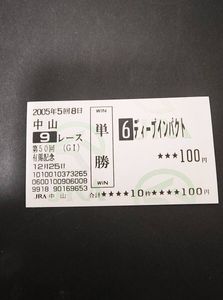 2005年有馬記念の値段と価格推移は？｜1件の売買データから2005年有馬