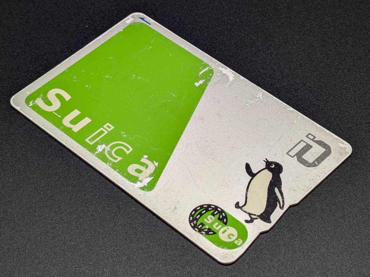 Suica 旧デザイン 無記名 残高なし/デポジットのみ 【キズあり】 出場