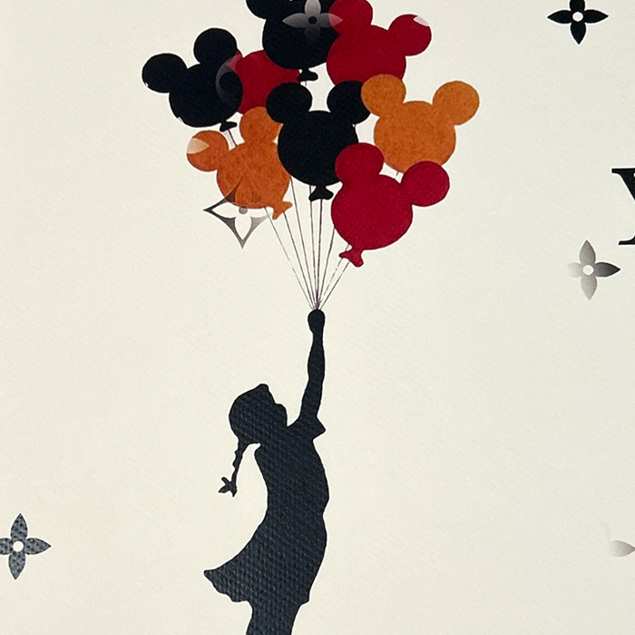 DEATH NYC バンクシー BANKSY「風船と少女」ルイヴィトン LOUISVUITTON