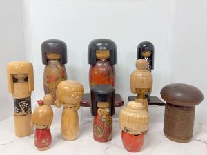 ① ～40cm 大型 高見沢かずを 宮下はじめ 創作こけし 3体セット かずを こけしの値段と価格推移は？｜27件の売買データからかずを
