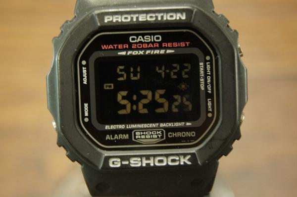中古☆G-SHOCK☆DW-056USV-1T☆FOXFIRE☆反転液晶☆ブラック☆(FOXFIRE 