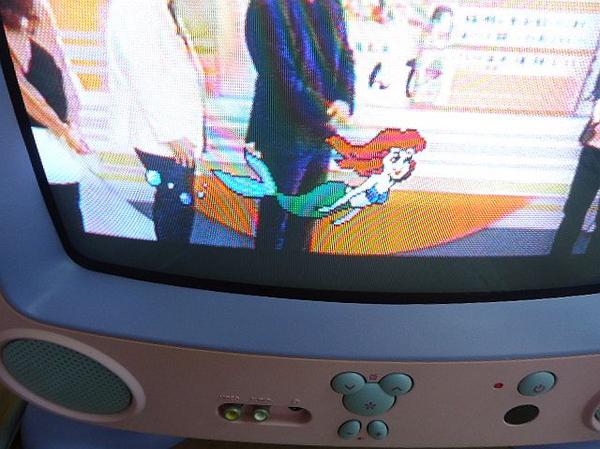R4754L ディズニー 14型 ブラウン管テレビ DTV-1400J-P(ブラウン管