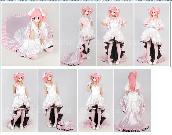 まどマギ　アルティメットまどか　コスプレ　ウィッグ付き　Lサイズ 三分妄想 魔法少女まどか☆マギカ コスプレ 女神まどか アルティメット