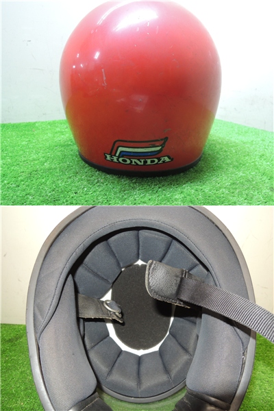 HONDA ホンダ 本田 当時物 ヘルメット 族ヘル 当時ステッカー付
