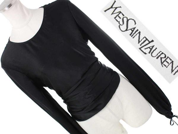 Yves Saint Laurent シルク長袖トップス イヴサンローラン YSL