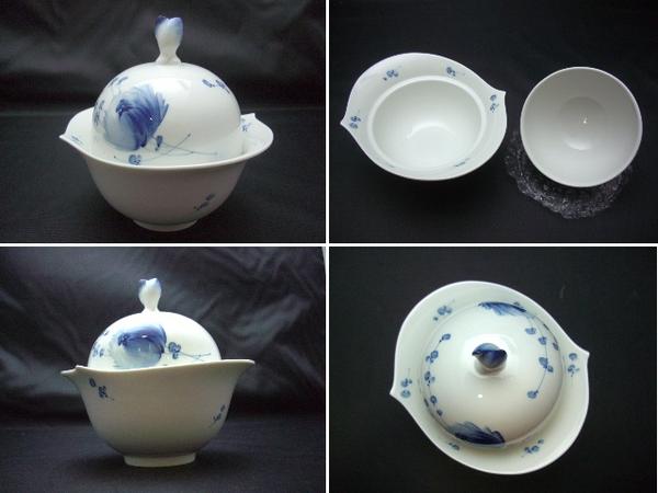 マイセン】Meissen 青い花シリーズ▽シュガーポット▽未使用品 