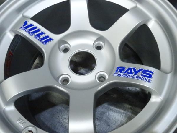 ○RAYS TE37 鍛造 14インチ 7J +0 逆反り シルバー AE86 未使用(社外品