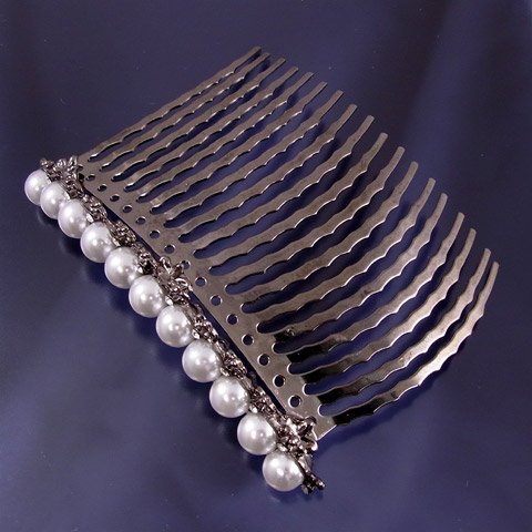 ★日本宝石★1円～最落なし　夜会巻きコーム　新品特別価格_1