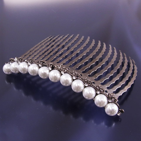 ★日本宝石★1円～最落なし　夜会巻きコーム　新品特別価格_2