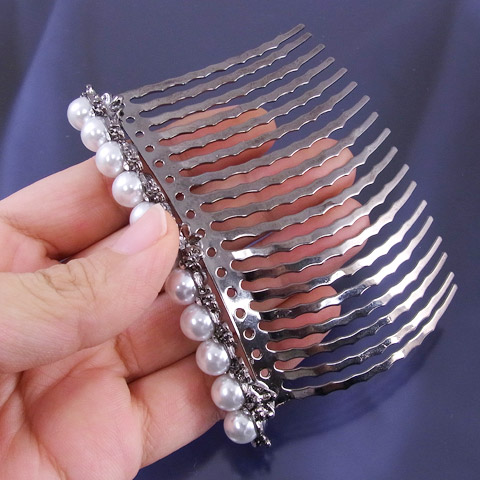 ★日本宝石★1円～最落なし　夜会巻きコーム　新品特別価格_3