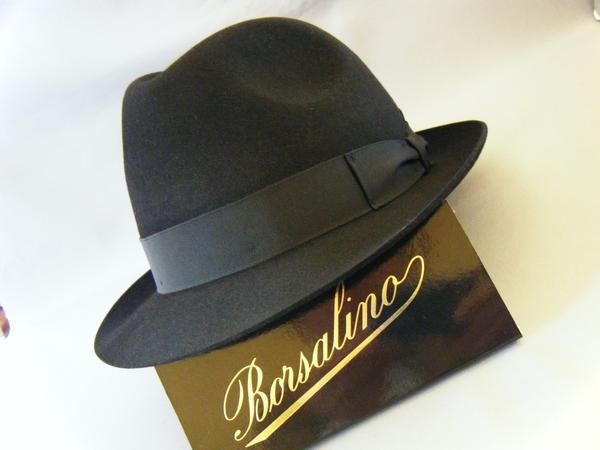 イタリー製 Borsalinoボルサリーノサイズ60ラビットFNR/BK H1543