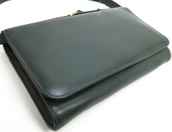 極美品☆COACH コーチ 2WAY ショルダーバッグ セカンドバッグ 緑 
