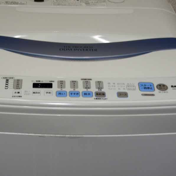 送割SANYO☆インバーターQuick洗浄/風乾燥☆7kg洗濯機(4S92857)