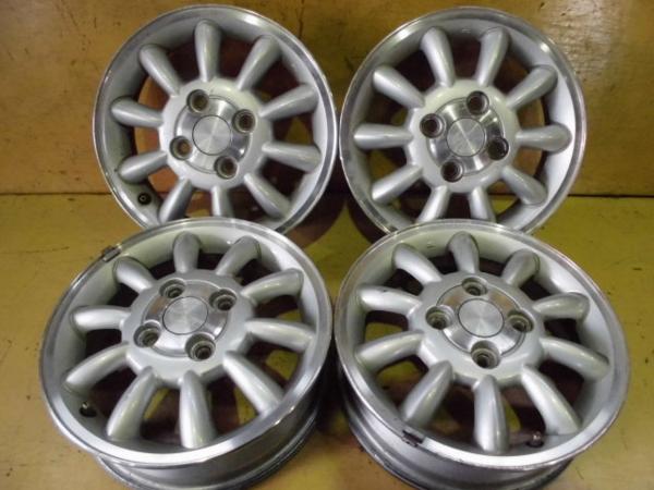 [E1265]スズキ ラパン純正アルミ 4本セット 4J +45 100 13インチ