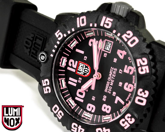 [1円～]春限定★LUMINOXユニセックスカラーマーク 桜ピンク 7065