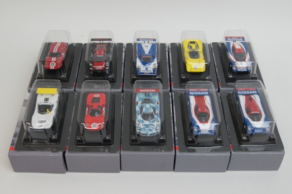 京商 1/64 サークルK 日産レーシングカーコレクション10箱セット