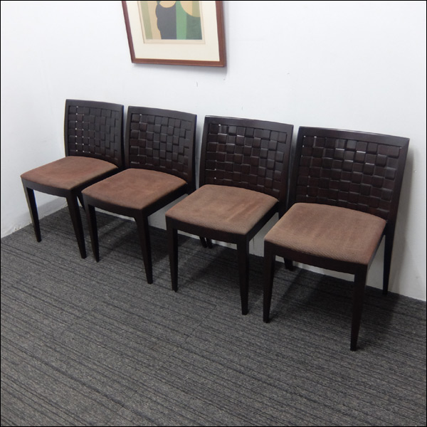 ■得々■展示品/arflex/LUCA12/川上元美/ダイニングチェア4脚