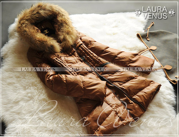 在庫僅少新品9号ラクーンファーダウンコート*ベルト付A136-02*M