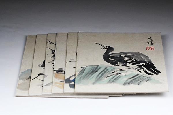 【龍紋】教材档案 名家李苦禅小品画册 水墨画 40.5cm N170