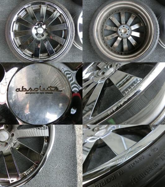 【売切り!!】AGIO アブソリュート 22インチホイール 5穴 PCD112