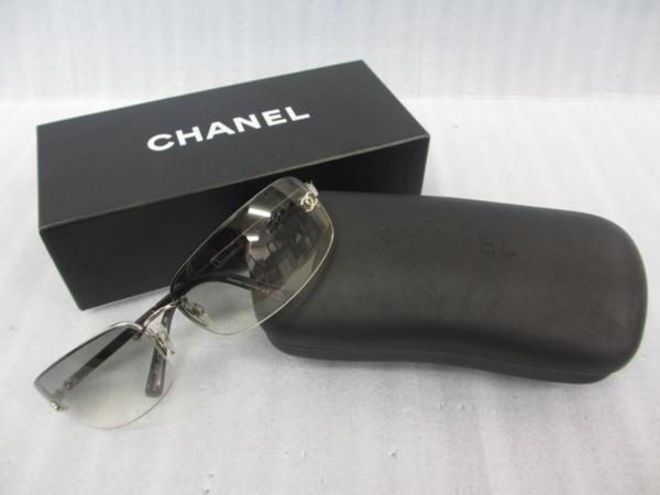 [美品1円~]CHANEL サングラス 4113 65ロ15 ココマーク 黒 グラデ