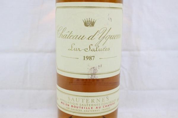 ■注目! シャトー・ディケム 1987年 ソーテルヌ 貴腐ワイン V5