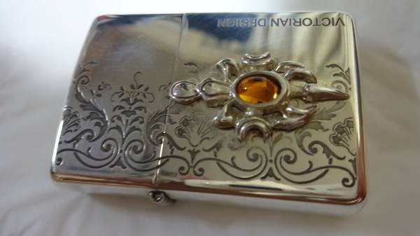 純銀製　07年　本体のみ　ZIPPOヴィクトリアンデザインUSED良品