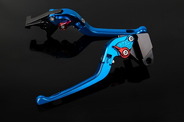 SSK ZX-6R 07-13用3D可倒式レバーセット ブルー SPEEDRA 【公式通販】