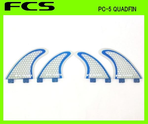 FCS PC5 QUAD SET BLU/CLR (PC5withG-XQ)クワッドフィンセット FCS Set