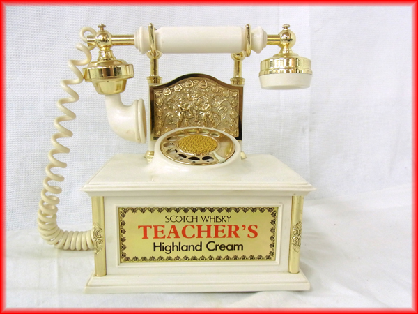 ■アンティーク■TEACHER'S/Highland Cream/AMラジオ/電話型