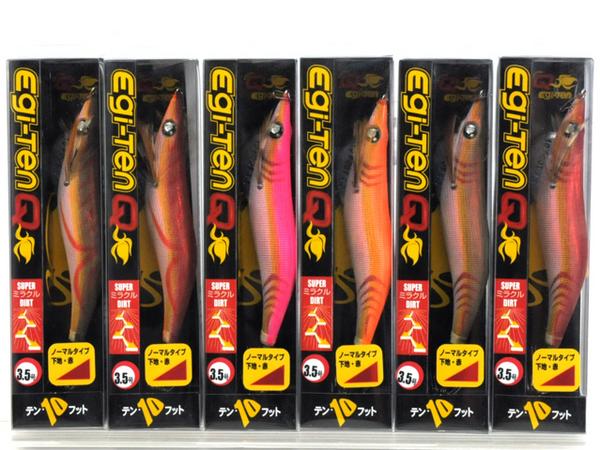 ★特価 3.5号 テンフット エギテンQ 6色6本set アジ＆杉模様_1