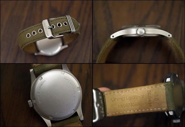 中古☆HAMILTONハミルトン☆H921923☆KHAKI/カーキ☆手巻き☆(カーキ  