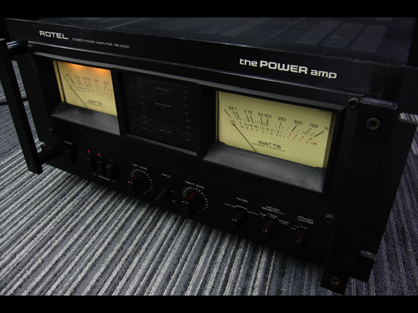 H0747◆ROTEL RB-5000 高出力パワーアンプ ローテル◆500W×500W