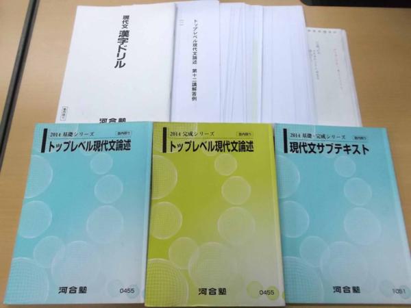 B3314 河合塾 トップレベル現代文論述/サブテキ 3冊2014 中崎学(国語